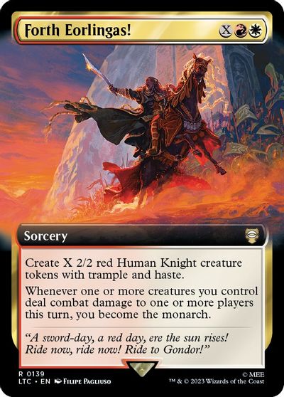 Forth Eorlingas! (Extended Art) card art