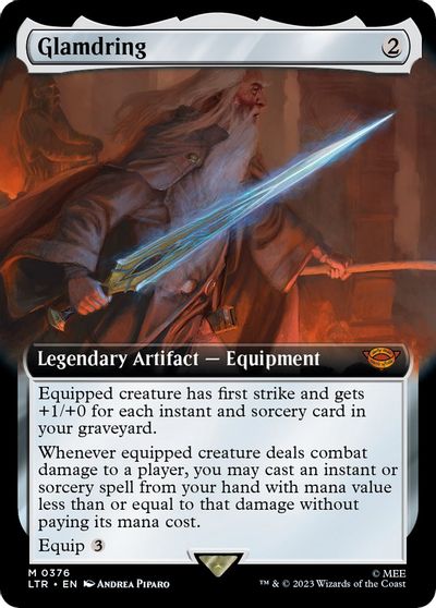 Glamdring (Extended Art) card art