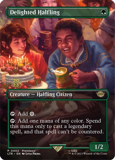 Delighted Halfling (0402) card art