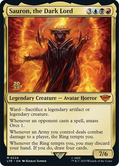 Sauron, the Dark Lord card art