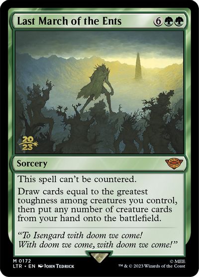 Last March of the Ents card art