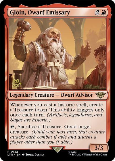 Gloin, Dwarf Emissary card art