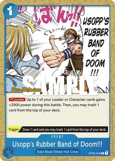 Usopp's Rubber Band of Doom!!! card art