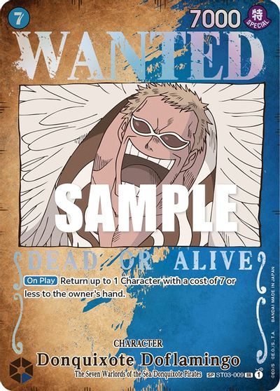 Donquixote Doflamingo (Wanted Poster) card art