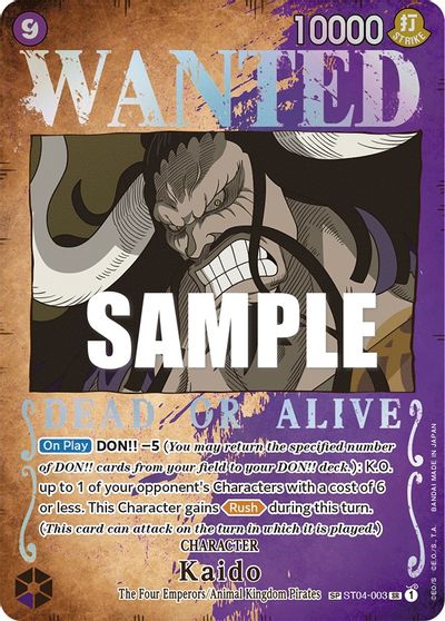 Kaido (Wanted Poster) card art