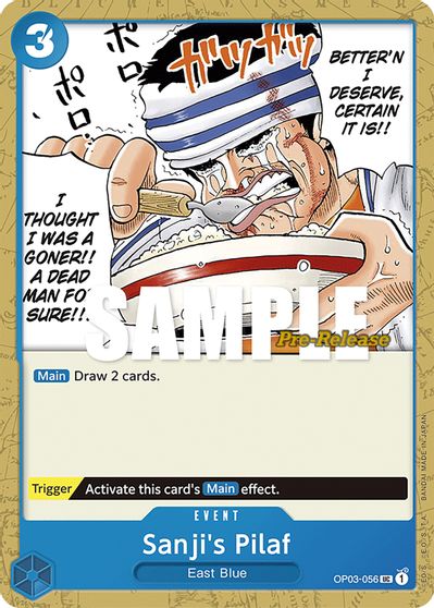 Sanji's Pilaf card art