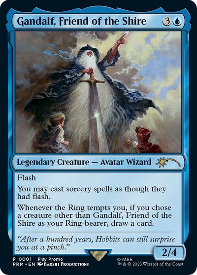 Gandalf, Friend of the Shire card art