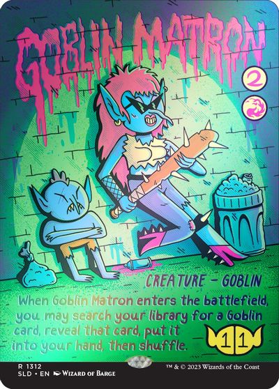Goblin Matron (Rainbow Foil) card art