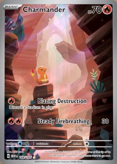 Charmander - 168/165 card art