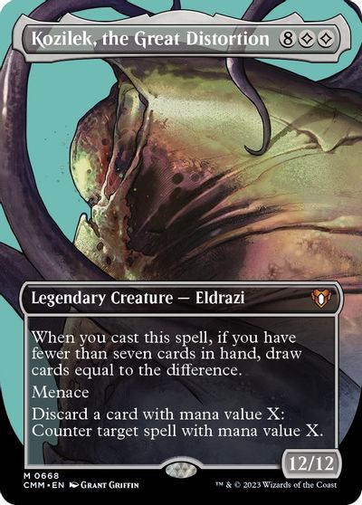 Kozilek, the Great Distortion (Borderless) card art