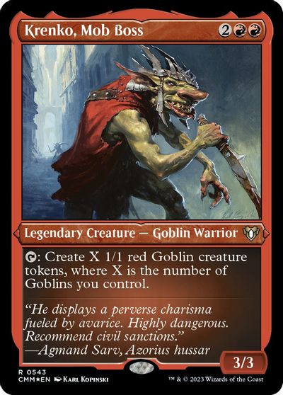 Krenko, Mob Boss (Foil Etched) card art