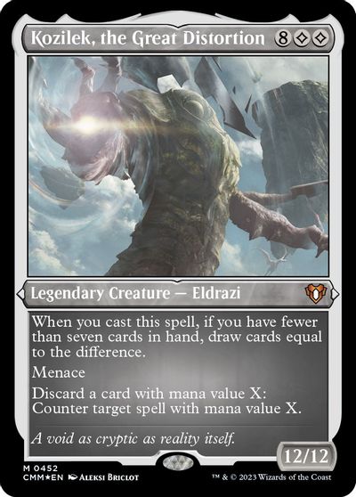 Kozilek, the Great Distortion (Foil Etched) card art
