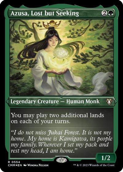 Azusa, Lost but Seeking (Foil Etched) card art