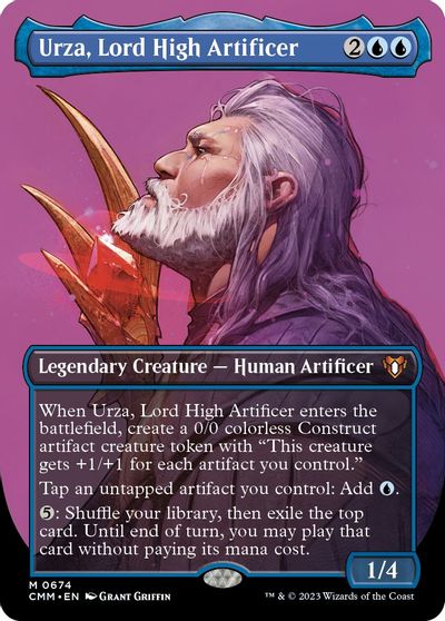 Urza, Lord High Artificer (Borderless) card art