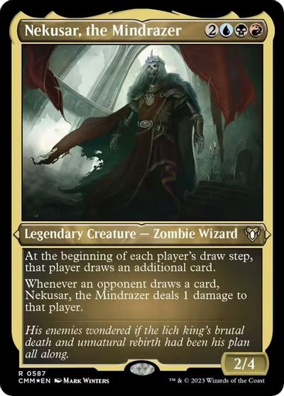 Nekusar, the Mindrazer (Foil Etched) card art