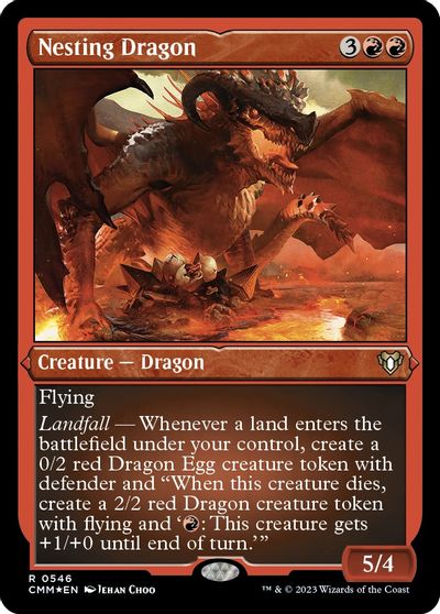 Nesting Dragon (Foil Etched) card art