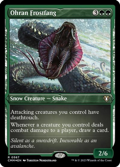 Ohran Frostfang (Foil Etched) card art