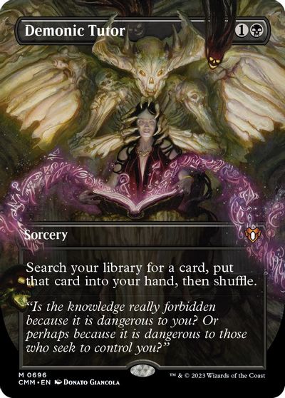 Demonic Tutor (Borderless) card art