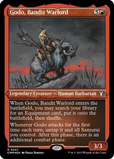 Godo, Bandit Warlord (Foil Etched) card art