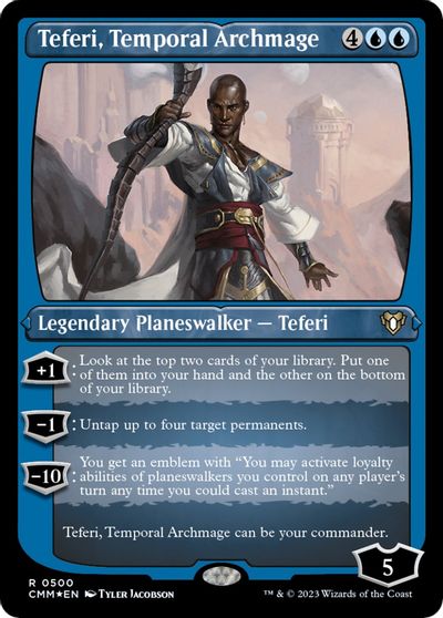Teferi, Temporal Archmage (Foil Etched) card art