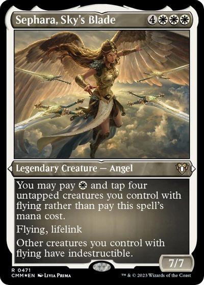 Sephara, Sky's Blade (Foil Etched) card art