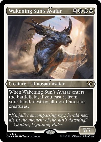 Wakening Sun's Avatar (Foil Etched) card art