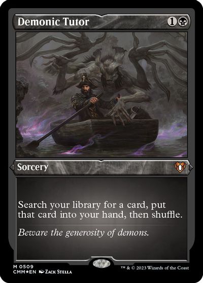 Demonic Tutor (Foil Etched) card art