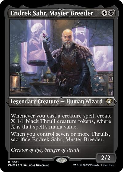 Endrek Sahr, Master Breeder (Foil Etched) card art