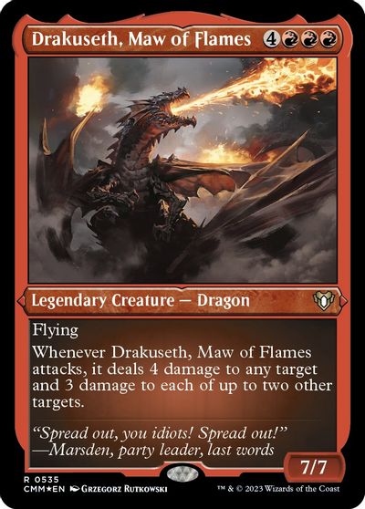 Drakuseth, Maw of Flames (Foil Etched) card art