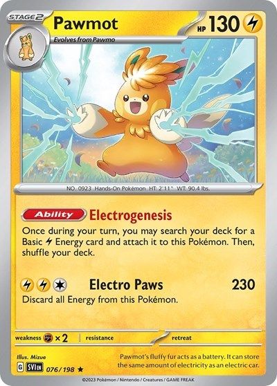 Pawmot - 076/198 (Line Holo) card art