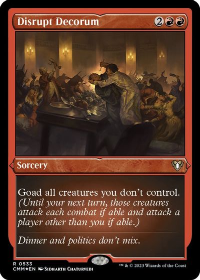 Disrupt Decorum (Foil Etched) card art