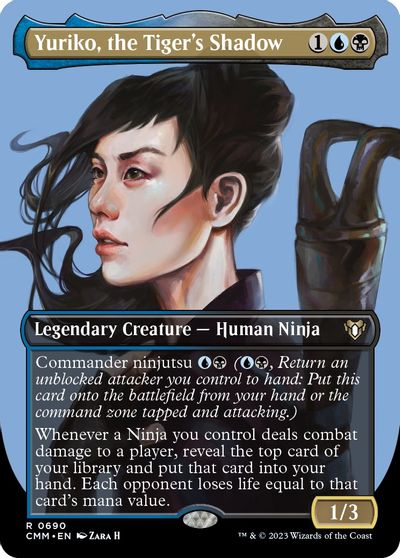 Yuriko, the Tiger's Shadow (Borderless) card art