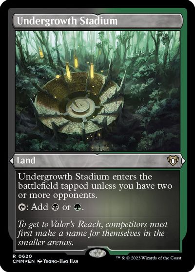 Undergrowth Stadium (Foil Etched) card art