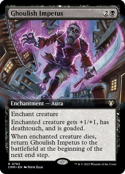 Ghoulish Impetus (Extended Art) card art