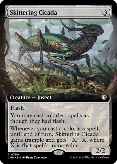 Skittering Cicada (Extended Art) card art