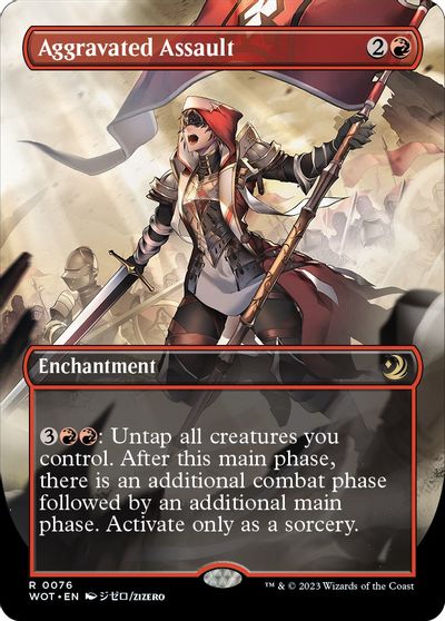 Aggravated Assault (Anime Borderless) card art