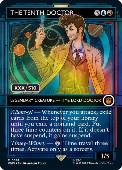The Tenth Doctor (Serial Numbered) card art
