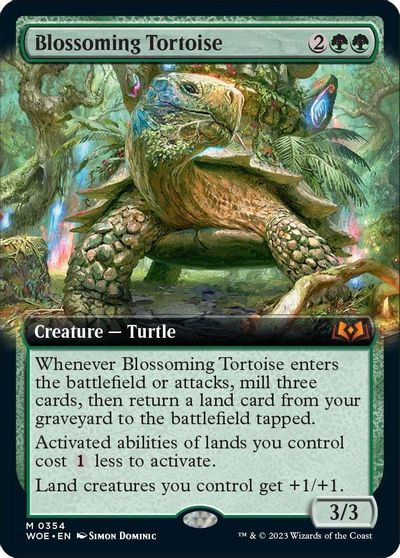 Blossoming Tortoise (Extended Art) card art