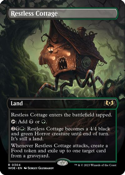 Restless Cottage (Borderless) card art