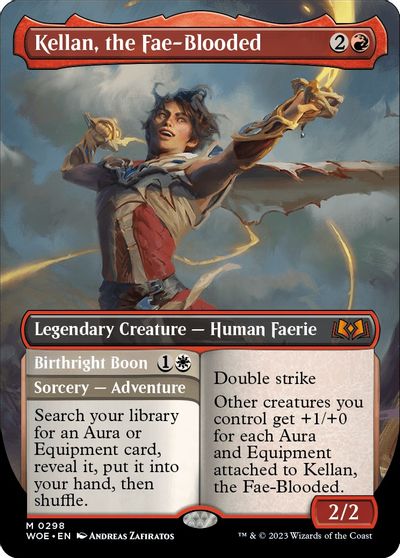 Kellan, the Fae-Blooded (Borderless) card art