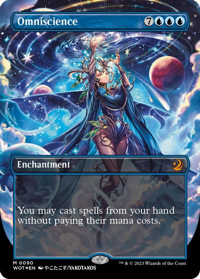Omniscience (Anime Borderless) (Confetti Foil) card art