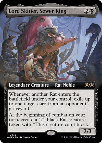 Lord Skitter, Sewer King (Extended Art) card art