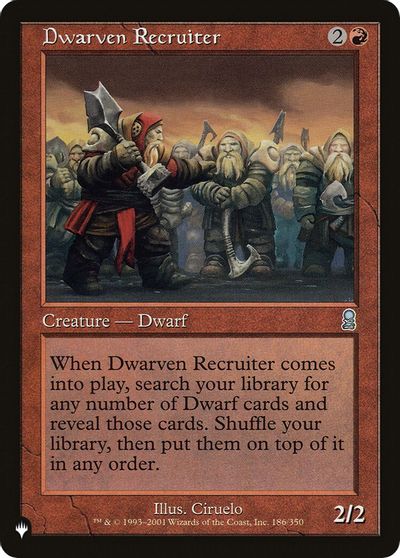 Dwarven Recruiter card art
