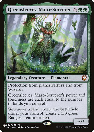 Greensleeves, Maro-Sorcerer card art