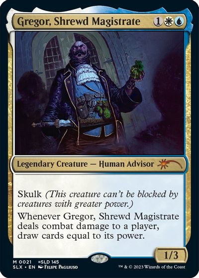 Gregor, Shrewd Magistrate card art