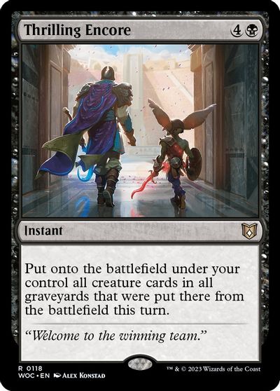 Thrilling Encore card art