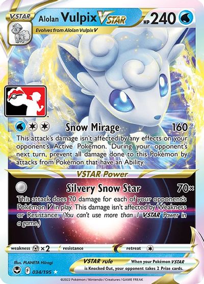 Alolan Vulpix VSTAR card art