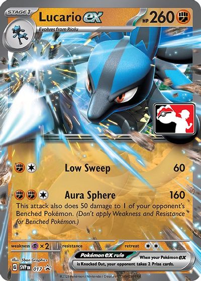 Lucario ex card art