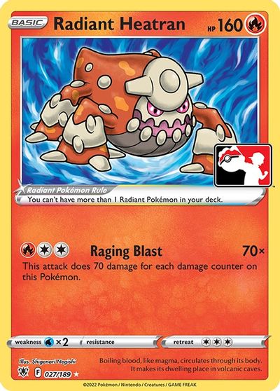 Radiant Heatran - 027/189 card art