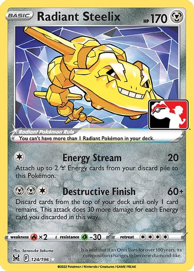 Radiant Steelix - 124/196 card art